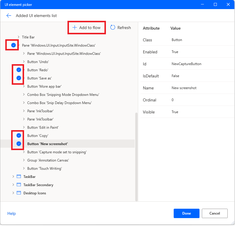 將 UI 項目新增至流程